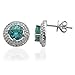2.50cts Blue Apatite and White Topaz 925 sterling title=