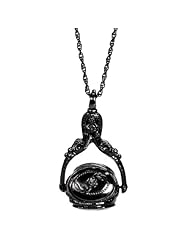 1928 Jewelry Rotating Trio Locket Necklace, 30"