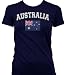 Australia Flag International Soccer Juniors T-shirt, Australian National Pride Juniors Shirt, Small, Pink