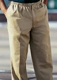 Falcon Bay Big Mens Full Elastic Waist Casual Twill Pant (Big & Tall and Regular Sizes)