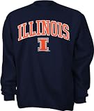 Illinois Fighting Illini Navy Tackle Twill Crewneck Sweatshirt