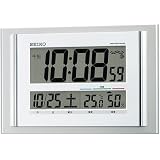 SEIKO CLOCK (セイコークロック) 掛け時計 置き時計 兼用 薄型 デジタル 電波時計 快適度表示付 SQ417S