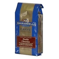 Ghirardelli Caffe Gourmet Coffee Double Chocolate, Light Roast Ground Coffee, 12-Ounce Bags (Pack of 3)