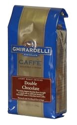 Ghirardelli Caffe Gourmet Coffee Double Chocolate, Light Roast Ground Coffee, 12-Ounce Bags (Pack of 3)