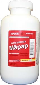Amazon.com: Mapap Caplets, Extra Strength 500mg, 1000 CT: Health ...