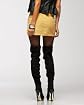 Suede Zip Mini Skirt Product Image