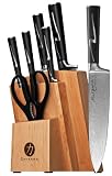 Ginsu Chikara Series Japanese 420J2 Stainless Steel 8-Piece Cutlery Set in Natural Storage