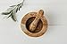Naturally Med - Olive Wood Rustic Mortar and Pestle - 5.5 inch