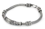 Men's Sterling Silver Bracelet, 'royal Scrolls'
