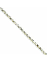 Genuine 14K Yellow Gold Diamond Tennis Bracelet 7 Grams Of Gold 100% Satisfaction Guaranteed.
