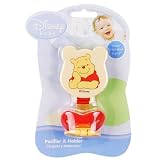 Winnie the Pooh Pacifier and Holder - red, one... by Winnie the Pooh