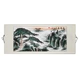 Handmade Mountain Scenery Scroll Wall Art Painting