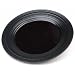 Mikasa 11.3-in. Swirl Dinner Plate, Black.