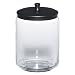 Modern Home Glass and Bronze Cotton Jar