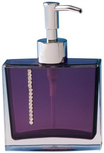 Sanwood 6941924 Marilyn Seifenspender, Acryl mit Kristallen, violett