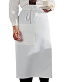 Apron - Bistro, Patch Pocket, White