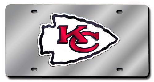 kansas City Chiefs License Plate Cover (Silver)