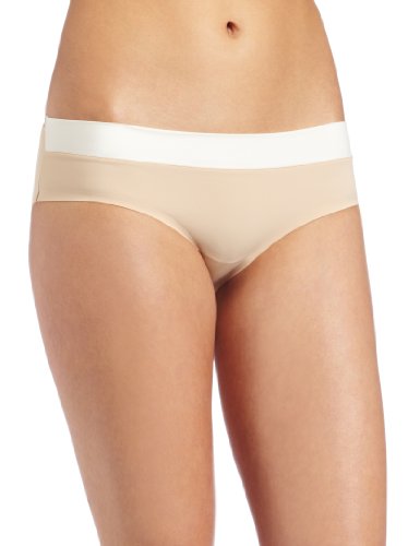Calvin Klein Womens Satin Sculpt Hipster, Skin, 