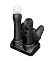 PlayStation 3 - Tridock 3-in-1 Move Charging System für Move, schwarz