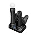 PlayStation 3 - Tridock 3-in-1 Move Charging System f�r Move, schwarz