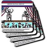 Londons Times Funny Cow Cartoons - And You re No Bessie Holstein Bovine Debates - Coasters