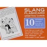 Humorous Slang Flashcard Greeting Cards - Set of 10