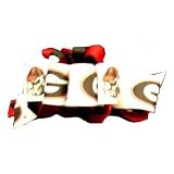 Georgia Bulldogs Loop Hair Bow W/Black "G" & Bulldog Head