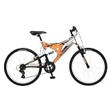 Mongoose Maxim Dual-Suspension Mountain Bike (24-Inch  Wheels, Copper)