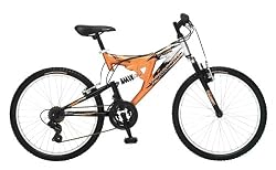 Mongoose Maxim Dual-Suspension Mountain Bike (24-Inch Wheels, Copper)
