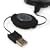 Proporta USB Retractable Sync and Charge Cable for HP iPAQ rz1700 / rx1900 / hx2000 / hx2100 / 2200 / hx2475 / rx3400 / rx3700 / 3800 / 3900 / hx4700 / h5100 / 5400 / 5500 / h6300 / hw6500 / rw6800 / hw6900 Series