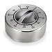 Polder TMR-528-47 Round 60-Minute Mechanical Timer, Brushed Stainless Steel