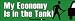 My Economy Is In The Tank - Funny Bumper Stickers (Medium 10x2.8 in.)