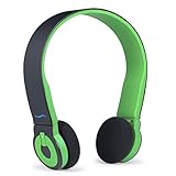 Hi-Fun HFHiEDO-BLKGRE Hi-Edo Bluetooth Headphones for iPhones and Most Mobile Devices - Retail Packa