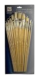 Loew Cornell 1801 12-Piece Brush Set, Bristle, Flat