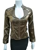 Satin Croc Trim Zipper Shirt or Jacket