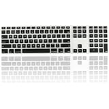 Topcase Ultra Thin silicone soft keyboard cover skin with a numeric keypad for Apple iMac with Topcase Mouse Pad (BLACK)