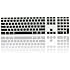 Topcase Ultra Thin silicone soft keyboard cover skin with a numeric keypad for Apple iMac with Topcase Mouse Pad (BLACK)