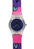TimerMall OEM - Montre Enfants - Quartz - R??sine - Cadran bleu Coeur Cercle tif r??sine Case Jelly Band Kid Sport Watches