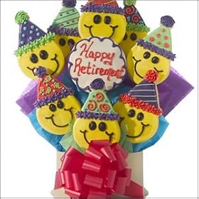 Party Hat Retirement Cookie Gift Basket