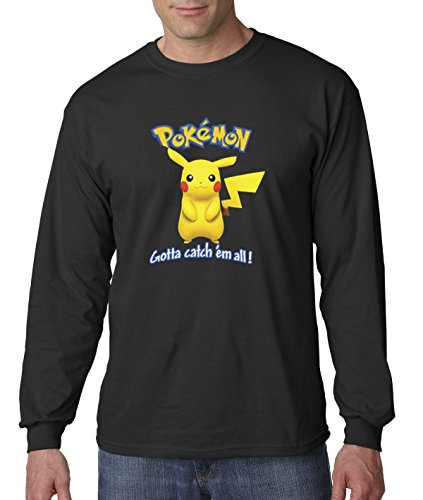 New Way 562 - Unisex Long-Sleeve T-Shirt Pokemon GO Gotta Catch 'Em All Pikachu
