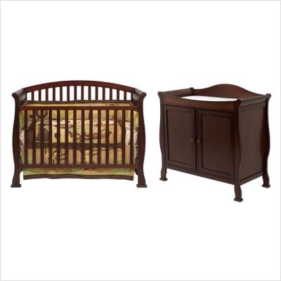 DaVinci M3201F / K5152F Thompson 4-in-1 Convertible Crib Nursery Set in Coffee