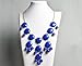 Bubble Necklace, Statement Necklace, Bubble Jewelry (Fn0508-Blue)