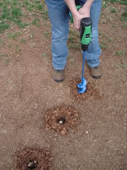 Childrens Toyshop  Outdoor Living : Garden Auger Bulb Planter 2.75" x 24"