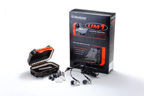  Westone -UM1 Single-Driver Monitor Earphone - Clear - FREE Monitor Vault 