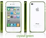 Sinjimoru InLite Ultra Thin 0.9mm Bumper Case for iPhone 4S AT&T & Verizon - CRYSTAL GREEN