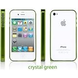 Sinjimoru InLite Ultra Thin 0.9mm Bumper Case for iPhone 4S & 4 AT&T Sprint Verizon - CRYSTAL GREEN