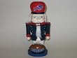 BUFFALO BILLS 9" Wood "GOOD LUCK" NUTCRACKER with Team Color's and Logo's