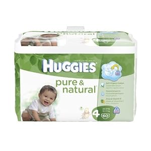 Huggies Pure & Natural Diapers, 240 Count