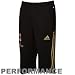 adidas AC Milan Black 3/4 Length Performance Training Shorts