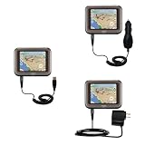 Deluxe Kit for the Mio Technology DigiWalker C220 includes a USB cable with Car and Wall Charger - Gomadic Brand w/ TipExchange Technology
